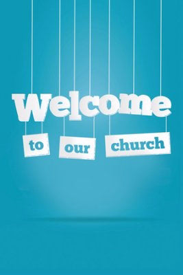 Welcome Folder-Welcome To Our Church (Psalm 122:1) (Pack Of 12) (Pkg-12)