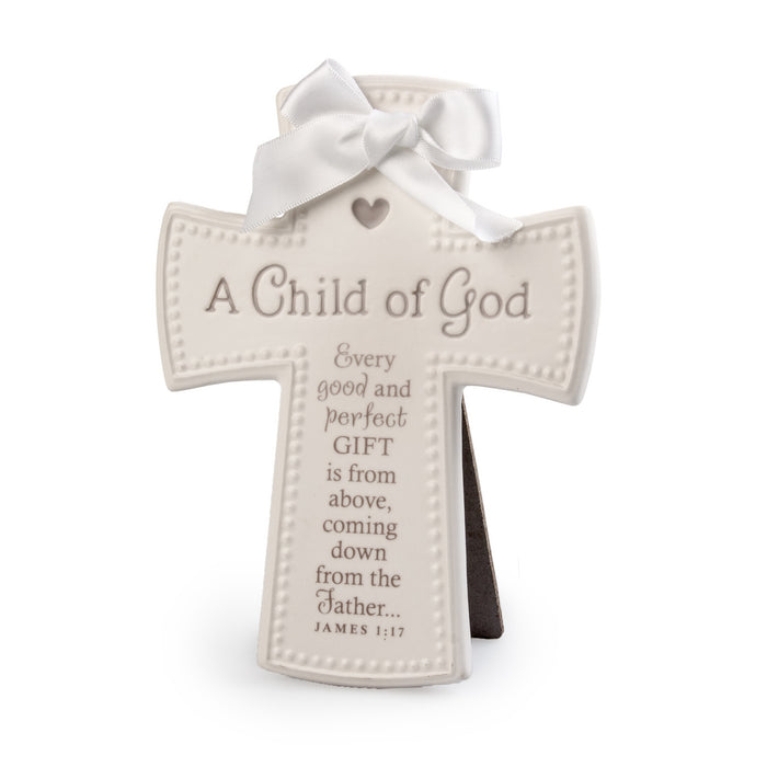Cross-Child Of God White (#11457)