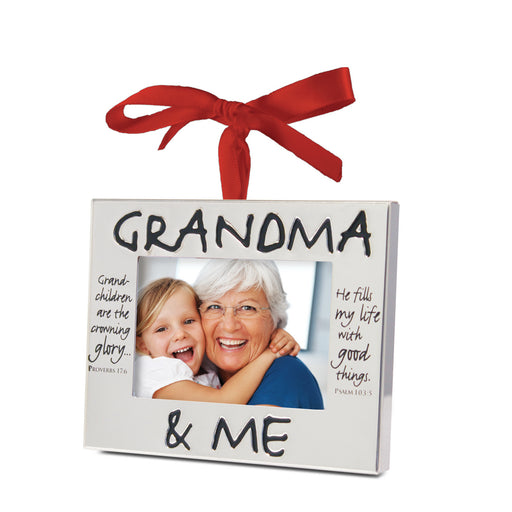 Ornament-Grandma & Me-Silver Frame (#12274) (Not Available-Out Of Print)