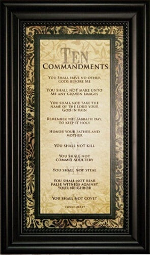 Wall Art--Ten Commandments