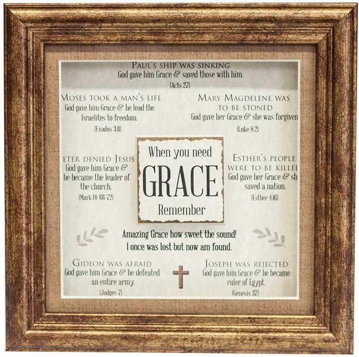 Framed Art-Grace (8.5x8.5) (Divine Inspiration) (20738)