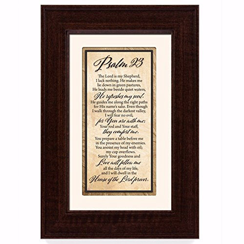 Framed Art-Traditions-Psalm 23 (8.5" x 12.5")