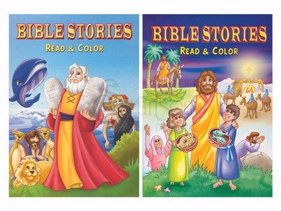 Bible Stories Read And Color (Pack Of 12) (Pkg-12)
