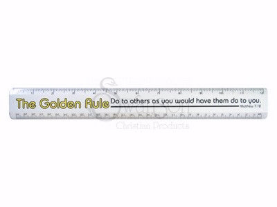 Ruler-Golden Rule (Pack Of 6) (Pkg-6)