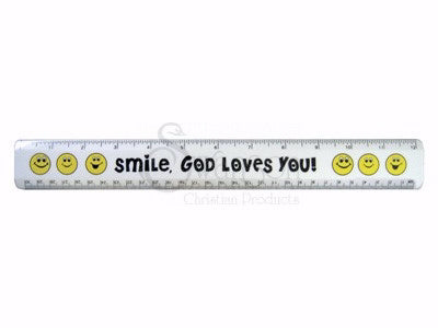 Ruler-Smiley Face (Pack Of 6) (Pkg-6)