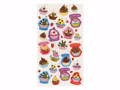 Sticker-Cupcakes Of Kindness (23 Pieces Per Sheet) (Pack Of 6 Sheets) (Pkg-138)