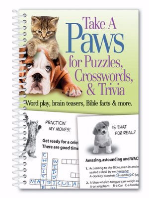 Take A Paws For Puzzles Crosswords & Trivia