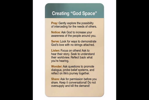 Wallet Card-Activating God Space (Pack Of 25) (Pkg-25)