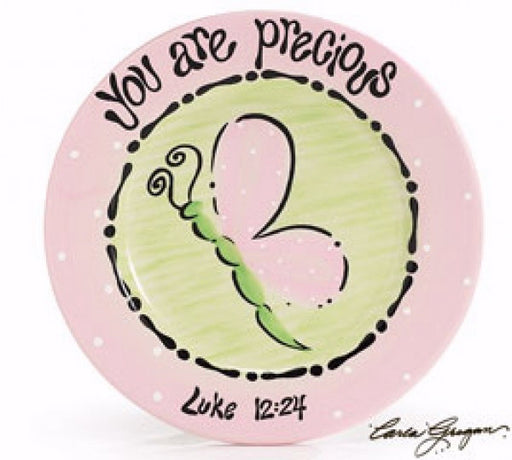 Plate You Are Precious Pink