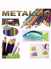 Bible Journaling-Royal Brush Metallic Colored Pencils (12 Colors)