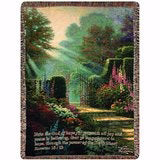 Throw-Garden Of Grace/Now The God Of Hope Fill You... (Tapestry) (50 x 60)
