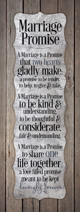 Wall Plaque-New Horizons-Marriage Promise (6" x 15.75")
