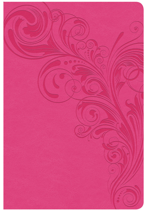 CSB Giant Print Reference Bible-Pink LeatherTouch