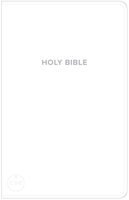 CSB Gift & Award Bible-White Imitation Leather