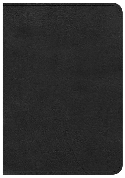 CSB Large Print Compact Reference Bible-Black LeatherTouch