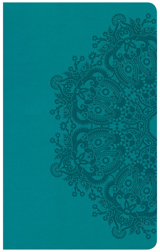 CSB Ultrathin Reference Bible-Teal LeatherTouch Indexed