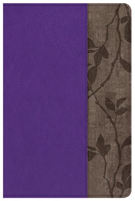 NKJV Holman Study Bible/Personal Size (Full Color)-Purple LeatherTouch Indexed