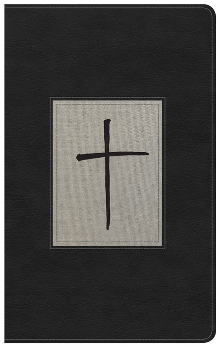 NKJV UltraThin Reference Bible-Black/Gray Deluxe LeatherTouch Indexed