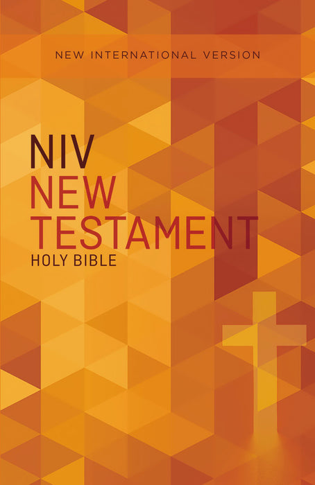 NIV Outreach New Testament-Orange Cross Softcover