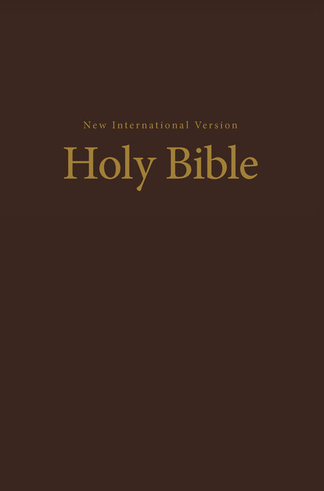NIV Pew And Worship Bible-Brown Hardcover