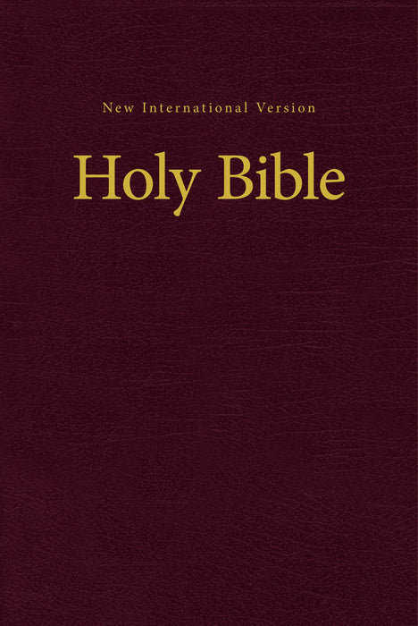 NIV Pew And Worship Bible-Burgundy Hardcover