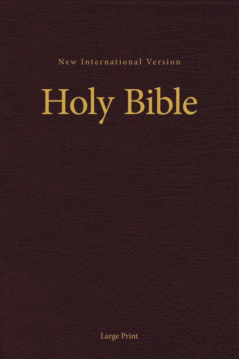 NIV Pew And Worship Bible/Large Print-Burgundy Hardcover