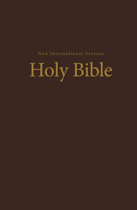 NIV Value Pew And Worship Bible-Brown Hardcover