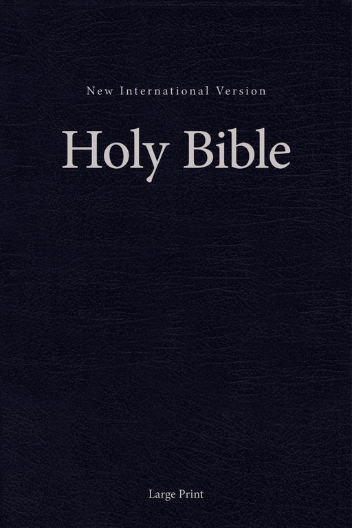NIV Single-Column Pew And Worship Bible/Large Print-Blue Hardcover