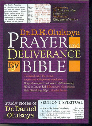 KJV Olukoya Prayer And Deliverance Bible Black Indexed Giant Print