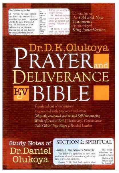 KJV Olukoya Prayer And Deliverance Bible Burgundy Indexed Giant Print