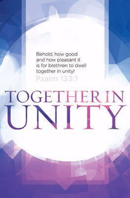 Bulletin-Together In Unity (Psalm 133:1 KJV) (Pack Of 100) (Pkg-100)