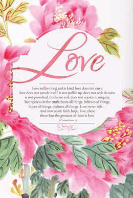 Bulletin-Wedding-Love (1 Corinthians 13) (Pack Of 100) (Pkg-100)
