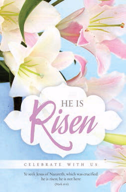 Bulletin-Easter: Celebrate With Us (Mark 16:6 KJV) (Pack Of 100) (Pkg-100)