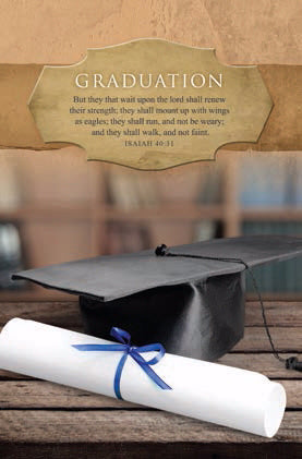 Bulletin-Graduation: They That Wait Upon The Lord (Isaiah 40:31 KJV) (Pack Of 100) (Pkg-100)