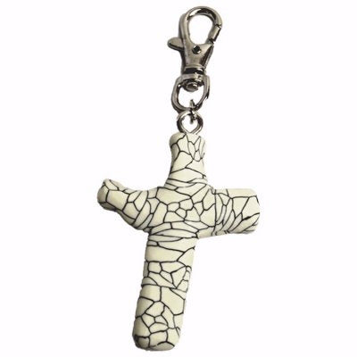 Clip-Color Me Comforting Clay Cross-Mosaic (3")
