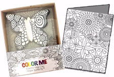 Color Me Comforting Clay Hope Butterfly w/Greeting Card