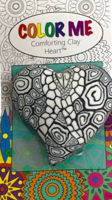Color Me Comforting Clay Pocket Heart-Tiffany Ribbon