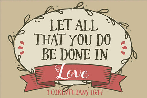 Cards-Pass It On-Be Done In Love (3"x2") (Pack of 25) (Pkg-25)