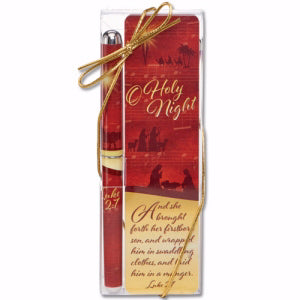 Gift Set-O Holy Night Pen & Bookmark (Luke 2:7 KJV)