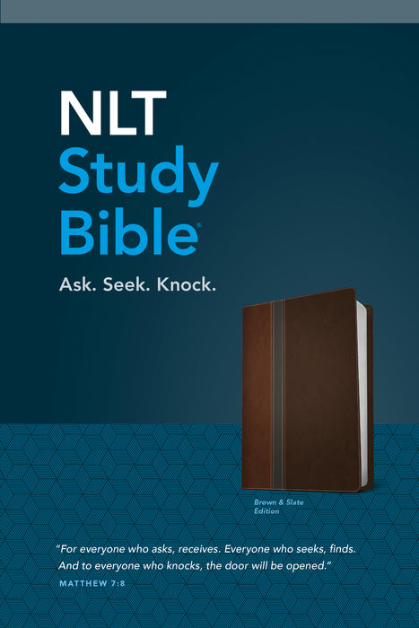 NLT2 Study Bible-Brown/Slate TuTone
