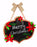 Door Hanger-Poinsettia Chalkboard Ornament-Burlap