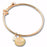 Bangle-Rose Gold Peace Charm w/Adjustable Bracelet