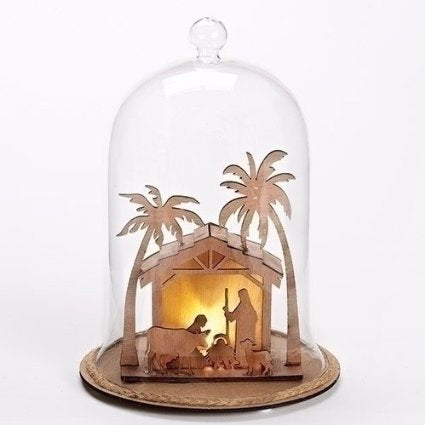 Dome-Nativity Stable-LED (9")