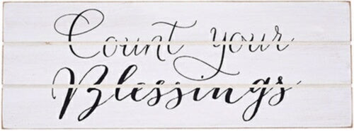 Plaque-Count Your Blessings/Rustic Treasures (Wall