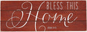 Plaque-Bless This Home/Rustic Treasures (Wall Or T