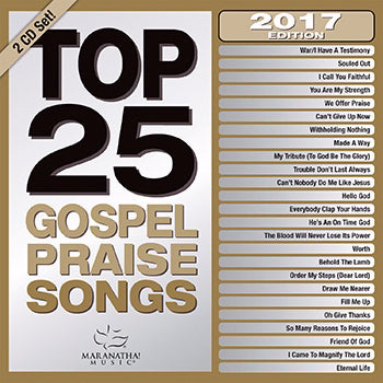 Audio CD-Top 25 Gospel Praise Songs 2017 (2 CD)