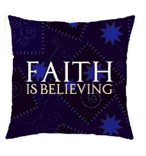 Pillow-Faith (18" x 18")
