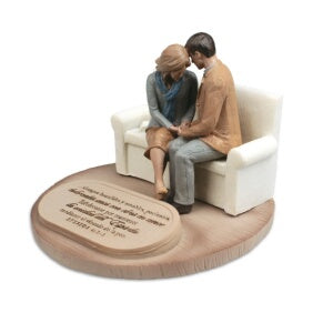 Sculpture-Praying Couple Span (#20380)