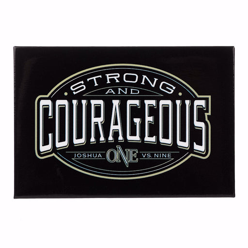 Magnet-Strong & Courageous (Pack Of 3) (Pkg-3)