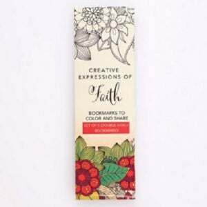 Coloring Bookmarks-Faith-Red (Set Of 5)